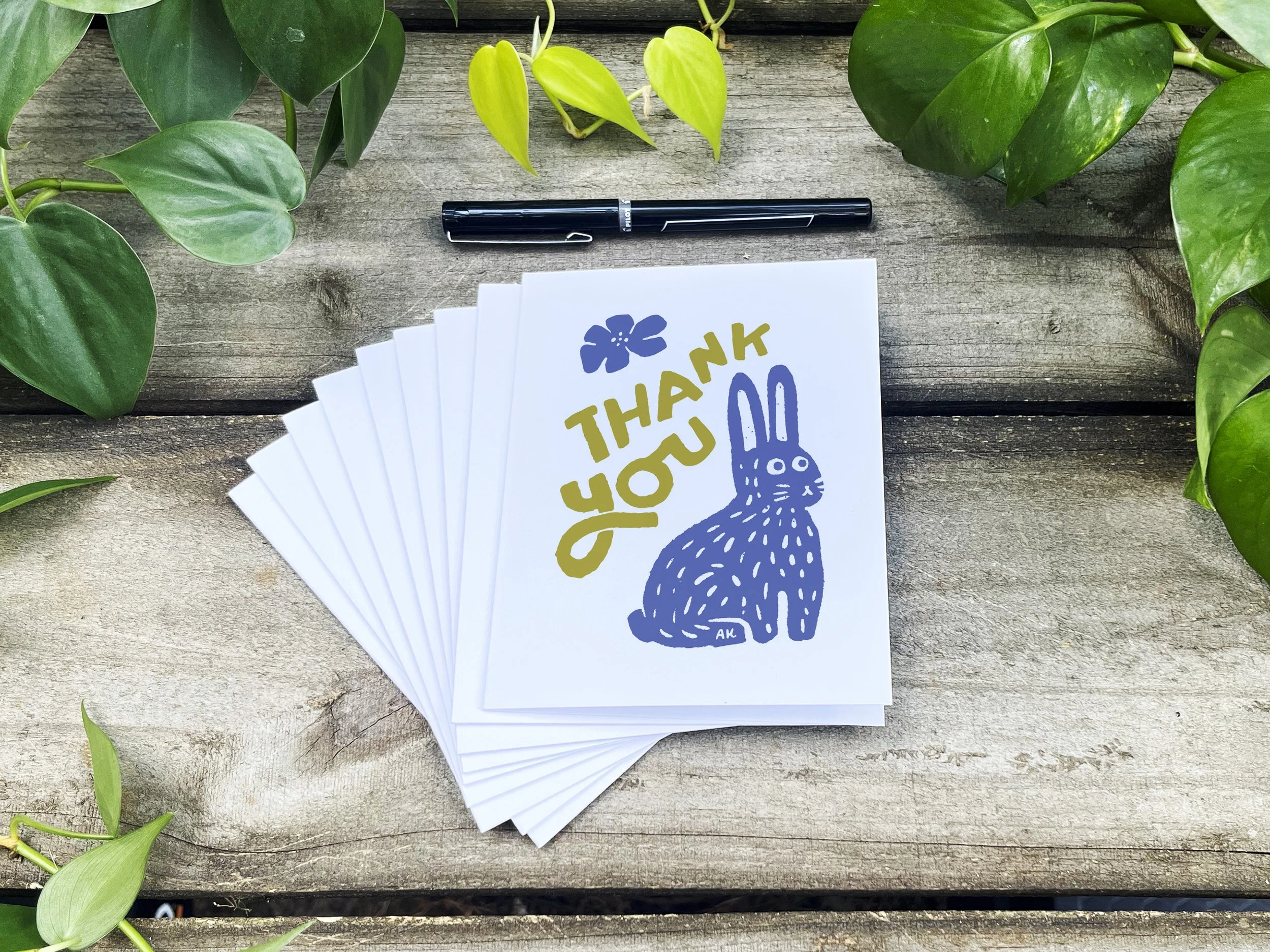 Bunny Says Gracias! / Pack of 10 Notecards — Adrianne Kimbell